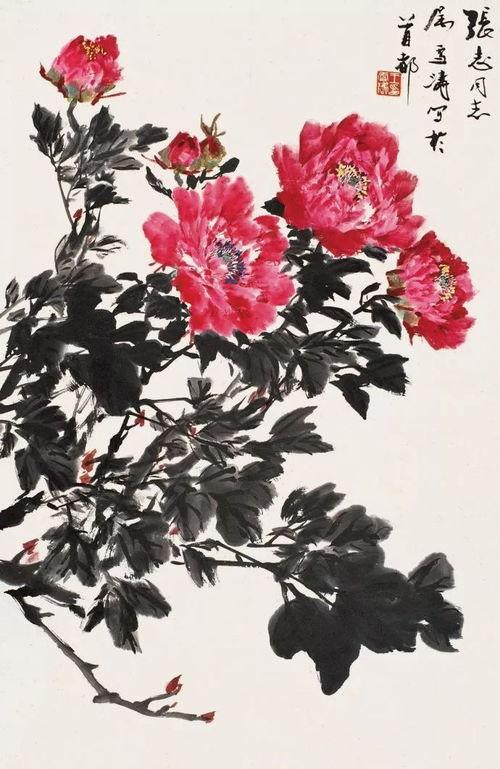 画牡丹花视频,视频中的国色天香瞬间