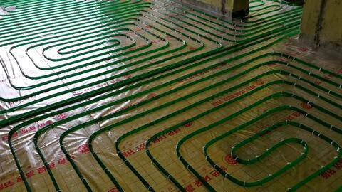 地暖回填视频,视频揭秘施工细节