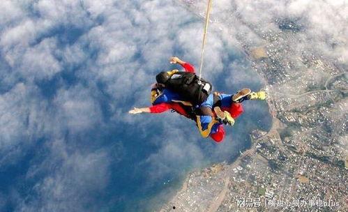 空中跳伞视频,跳伞极限运动瞬间捕捉