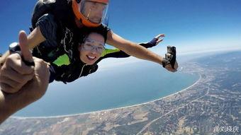 空中跳伞视频,跳伞极限运动瞬间捕捉