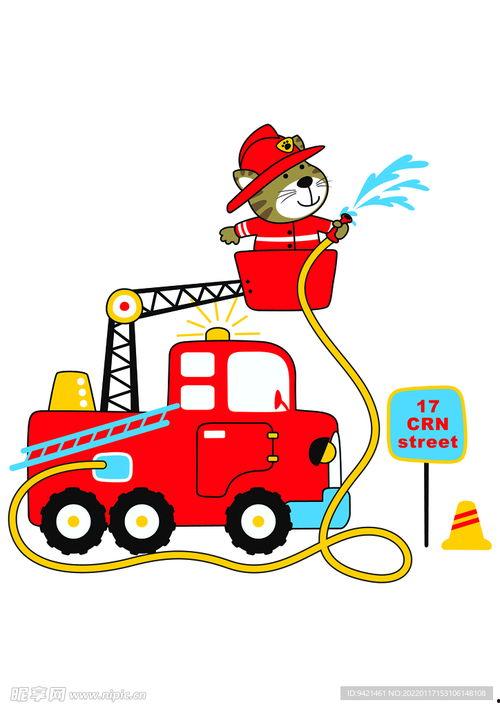 消防车视频动画片,消防车动画冒险之旅