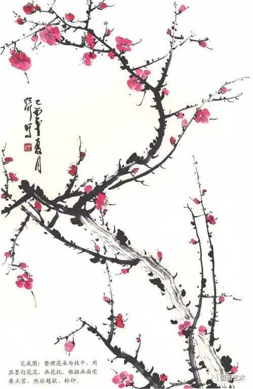 国画梅花教学视频,从零基础到梅花飘香