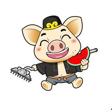 猪八戒吃西瓜视频,一场奇幻的味蕾冒险