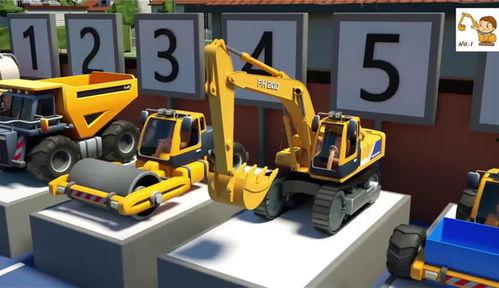 挖土机视频儿童视频